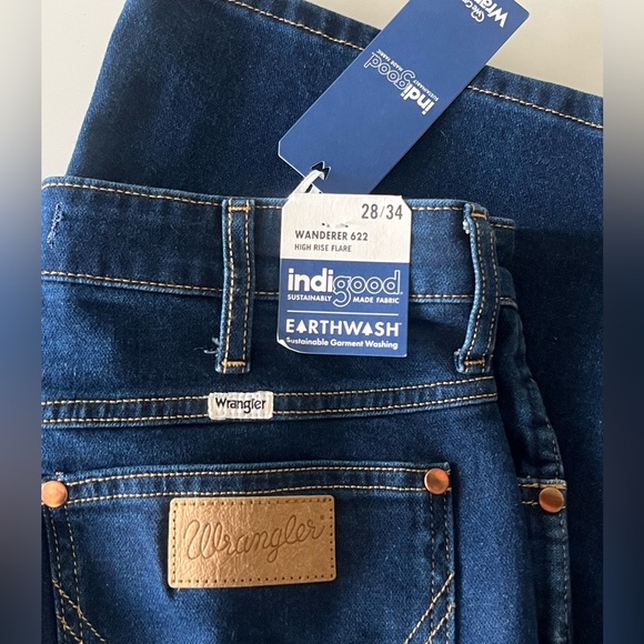 NWT Wrangler wanderer high rise flare jeans 28x34 - Picture 6 of 11